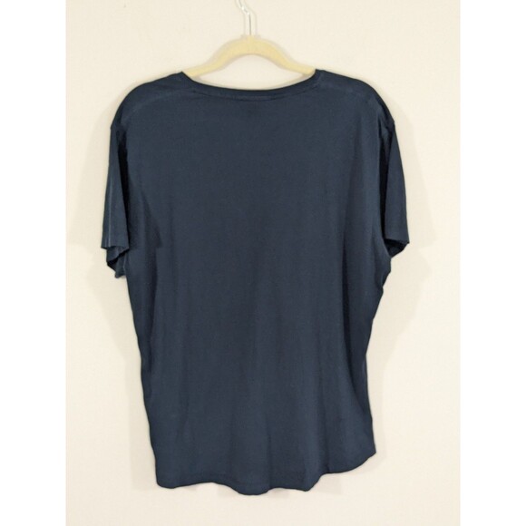 Orlebar Brown Navy Tailored Fit V- Neck T-Shirt Sz XL 100% Cotton Everyday - Picture 6 of 6